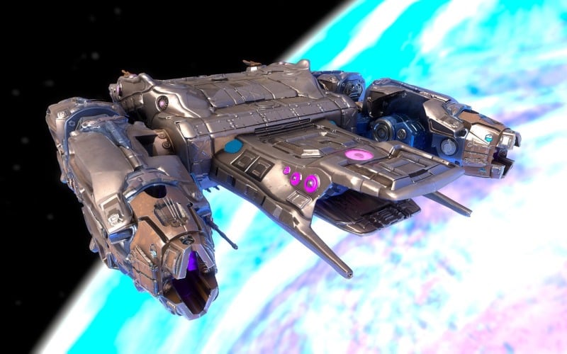 战斗太空船Essenor-Rigged 3D模型