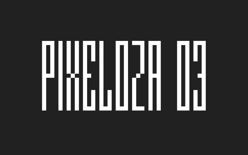 Pixeloza 03 - Font Pixel di Fontsphere