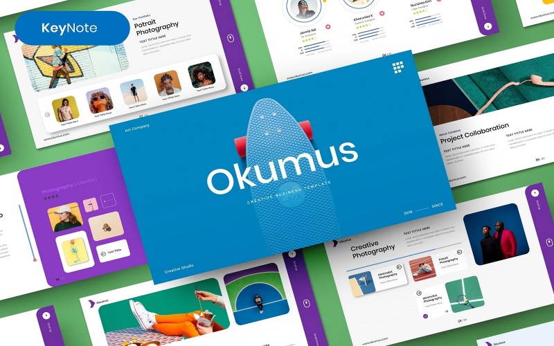 Okumus -创意商业主题演讲模板