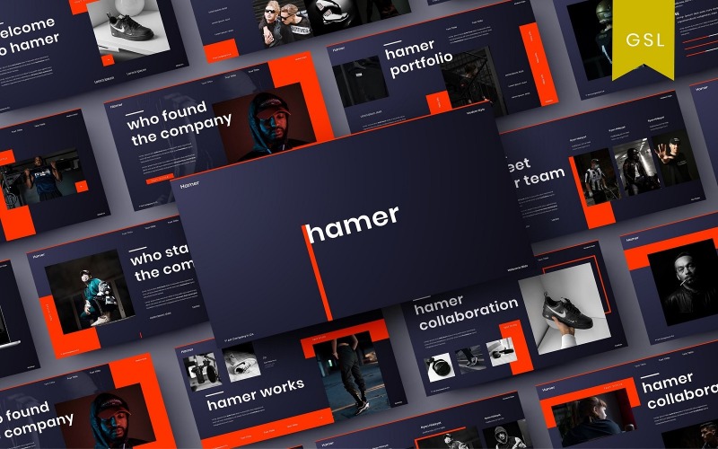 Hamer – Бизнес-шаблон слайдов Google*