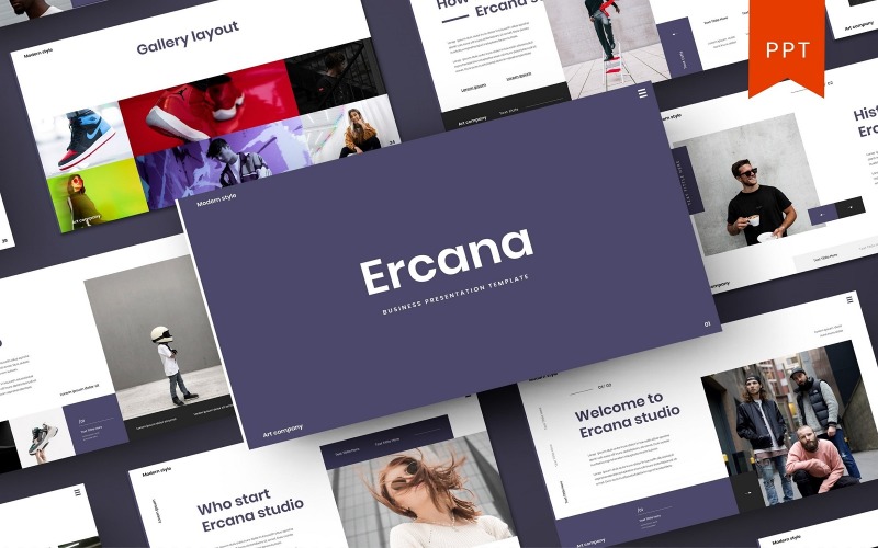 Ercana -商务PowerPoint模板
