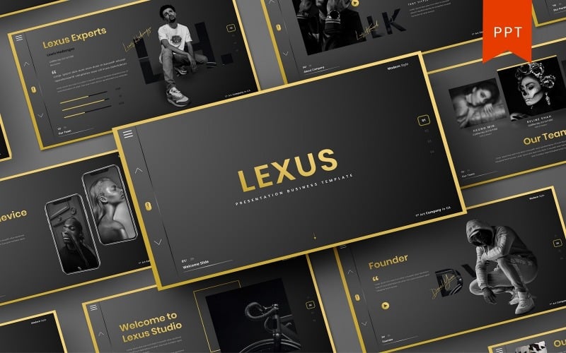 Lexus – бізнес шаблон PowerPoint