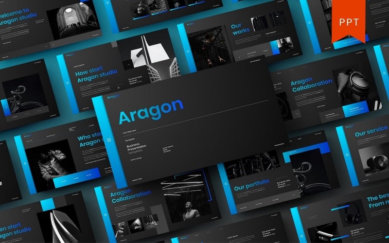 Aragon – Business-PowerPoint-Vorlage