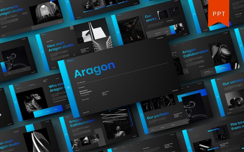 Aragon – İş PowerPoint Şablonu