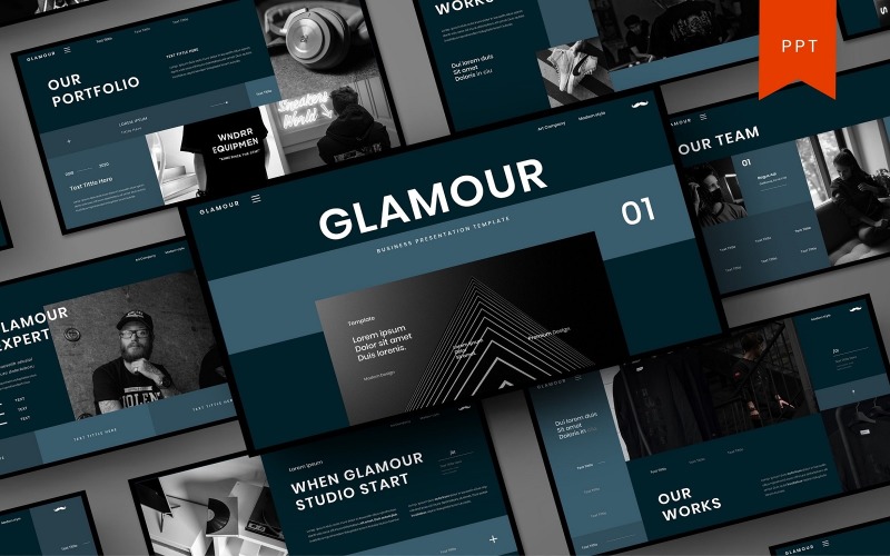 Glamour – šablona Business PowerPoint