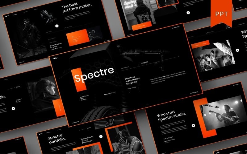 Spectre – Business PowerPoint sablon