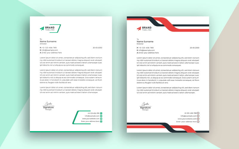 Creative Business Letterhead Template Design for your Business