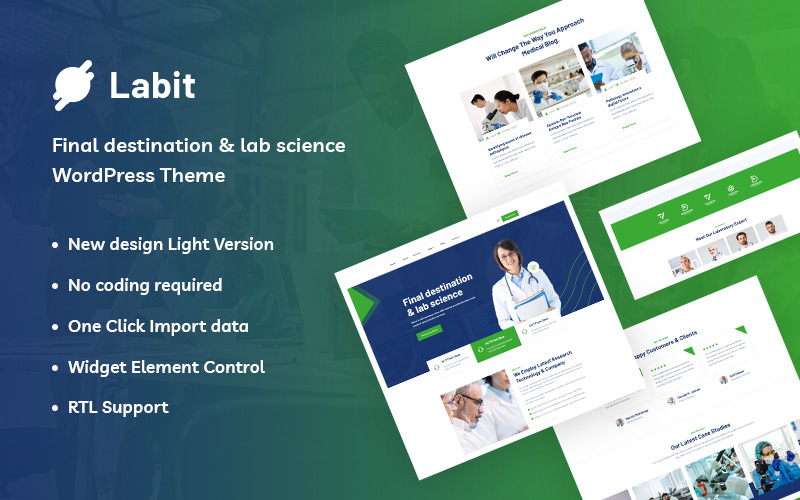 Labit - Eindbestemming en Lab Science WordPress-thema