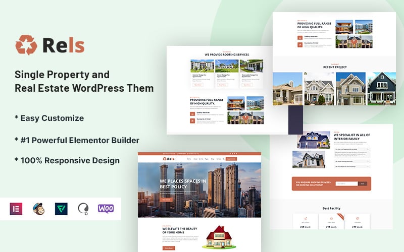 Rels - WordPress主题为独特的财产和房地产