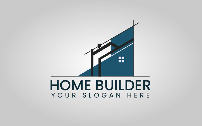 Home Builder Сompany Logo模板