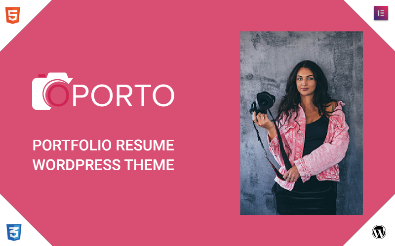 oPorto - адаптивна тема для резюме особистого портфоліо WordPress