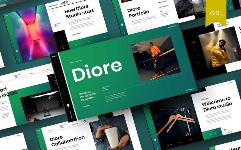 Diore -商业谷歌幻灯片模板