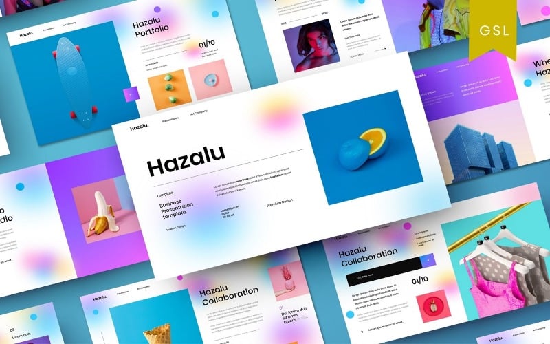 Hazalu -商业谷歌幻灯片模板