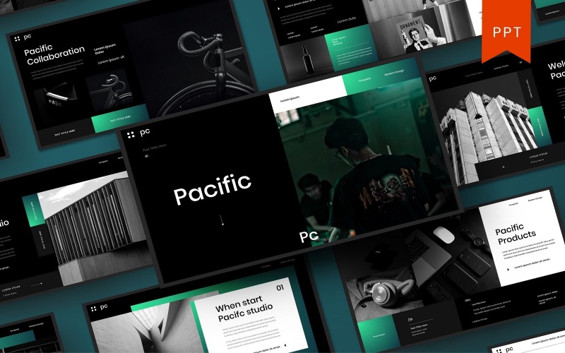 Pacific – Business Шаблон PowerPoint