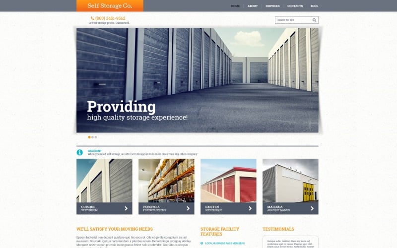 Free Office Responsive Website Theme