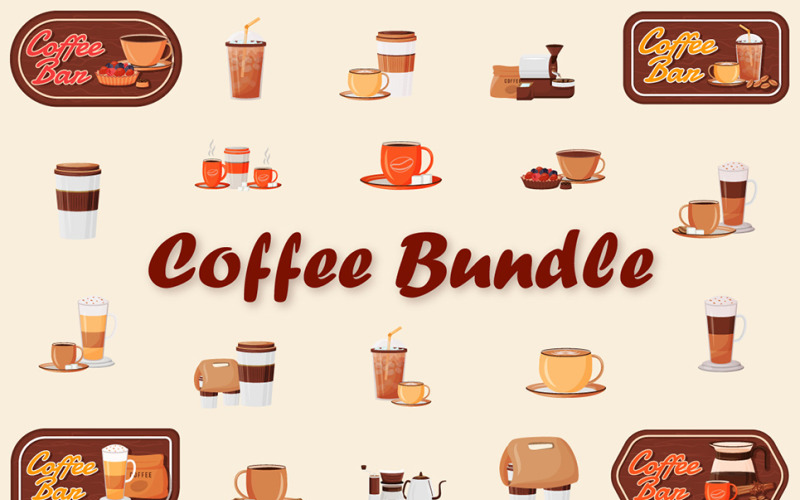 Koffie Illustratie Bundel