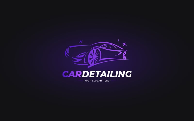 Logo professionnel de détail de voiture