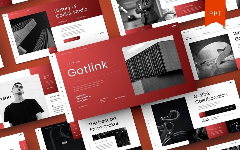 Gotlink – Шаблон бизнес-презентации PowerPoint