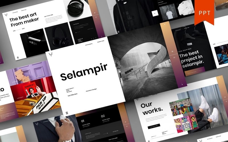 Salampir — biznesowy szablon PowerPoint