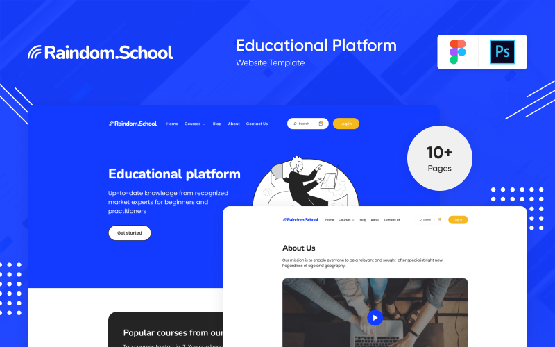 Raindom Academy -教育网站设计