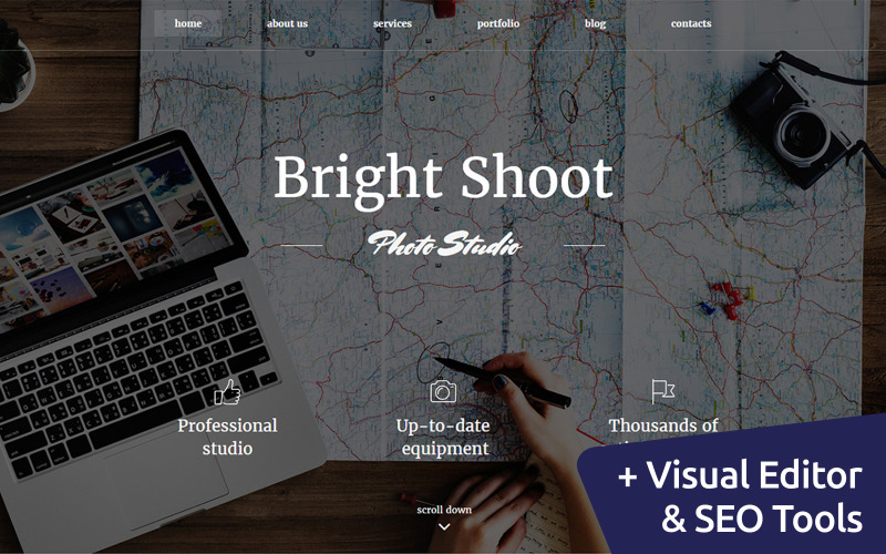 Bright Shoot -旅游图片库图片库网站由MotoCMS 3开发网站创建者