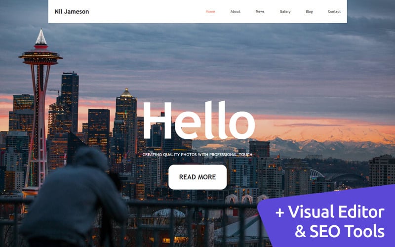 Nil Jameson Responsive Photo Gallery Website Propulsé par MotoCMS 3 Website Builder
