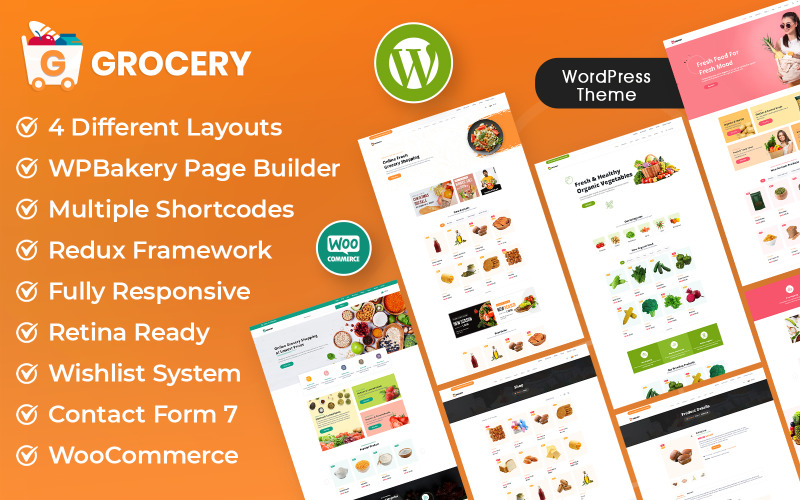 Livsmedelsaffär - Multipurpose Grocery, Food Store & Supermarket Woocommerce Theme