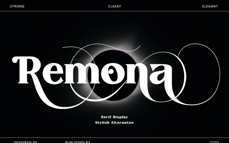 Remona -显示Serif字体