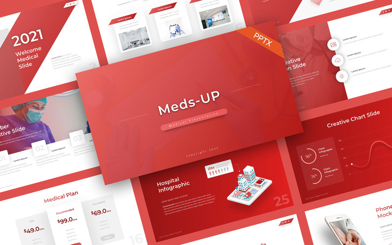 Medizinische PowerPoint-Vorlage von MedsUp