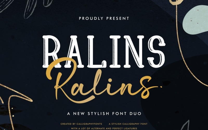 Duo de polices de typographie Ralins