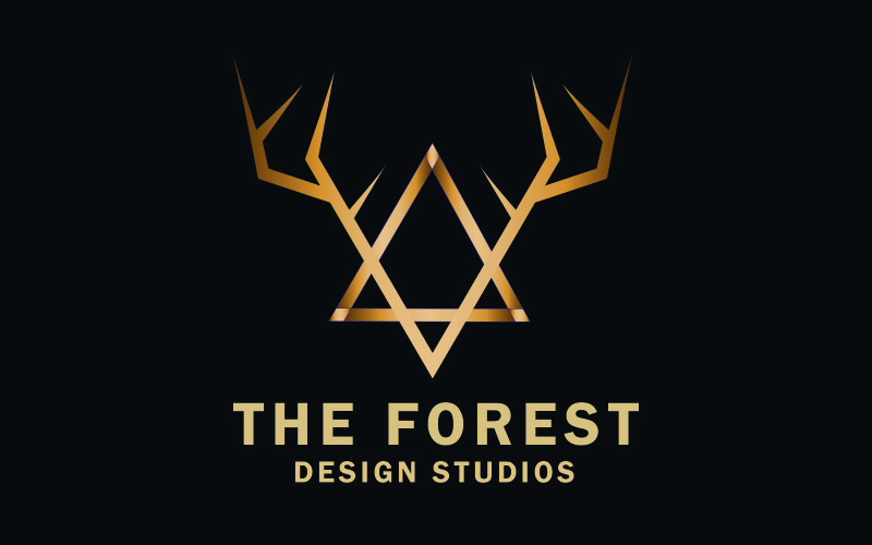 A aventura do logotipo da floresta