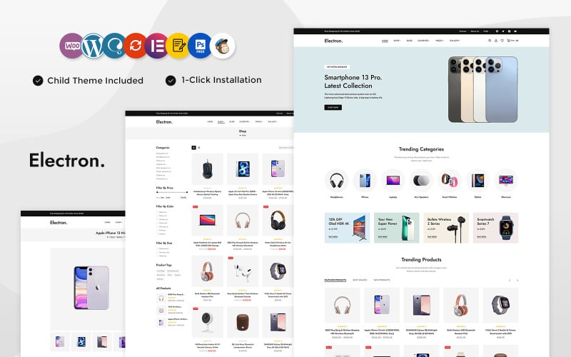 Electron - Tema WordPress WooCommerce multiuso