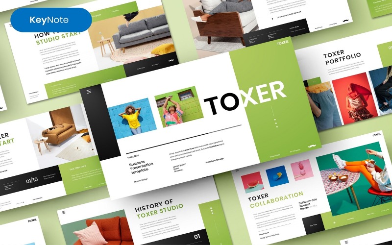 Toxer – Business Keynote sablon