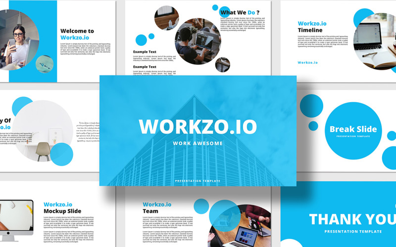 Workzo Business – шаблон Google Slides