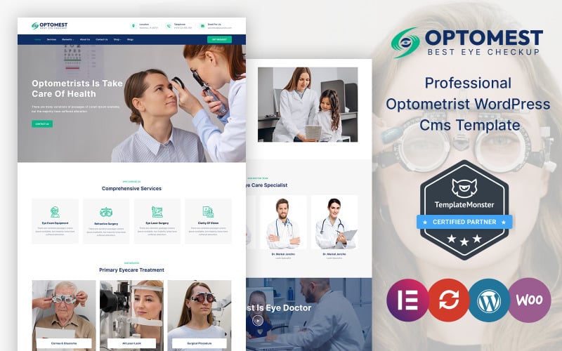 Optomest - Optometrist ve Göz Bakımı WordPress Teması