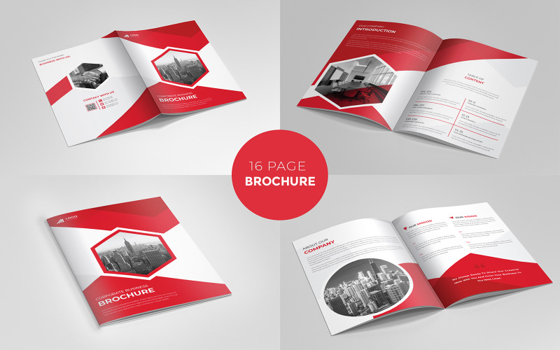 Corporate A4 Moderne Broschüre professionelles Template-Layout-Design minimales Broschüren-Design