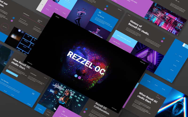Rezzel OC商业Powerpoint模板