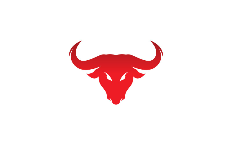 Symbole de vecteur de logo de taureau V5