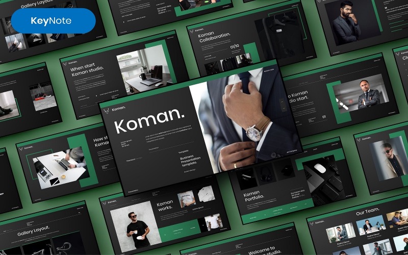 Koman – Business Keynote sablon