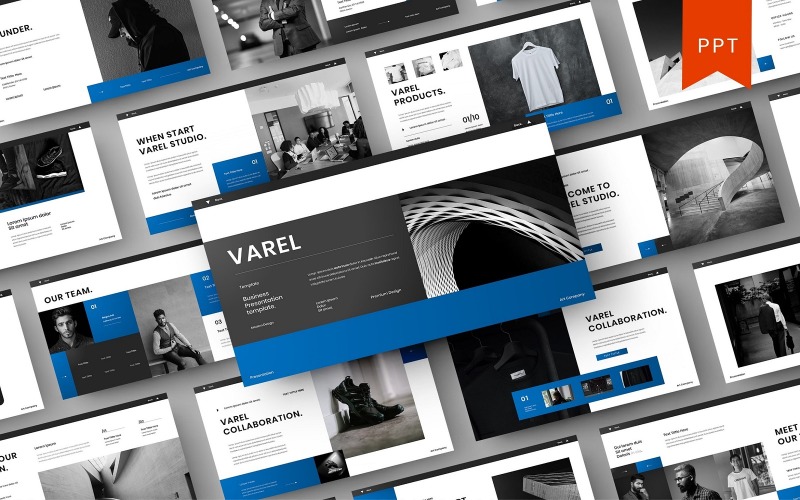 Varel – бізнес шаблон PowerPoint