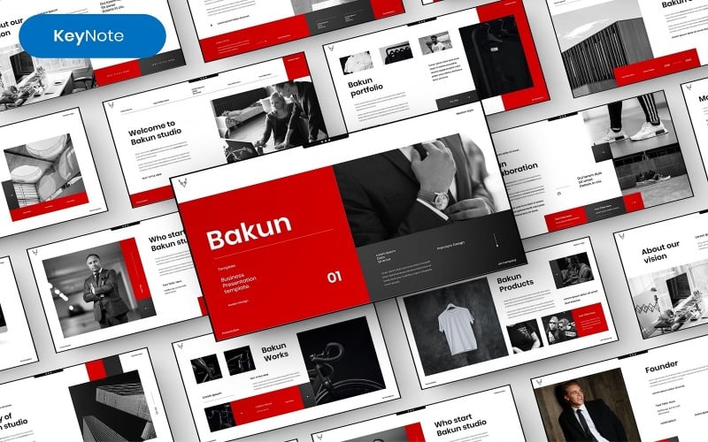 Bakun — szablon biznesowej prezentacji