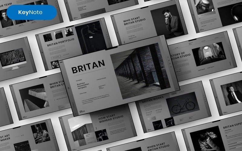 Britan – Business Keynote sablon