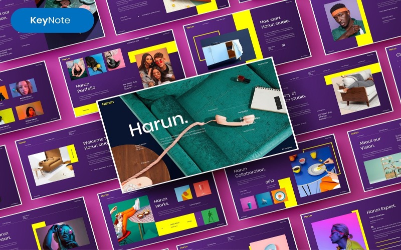 Harun – biznesowy szablon prezentacji