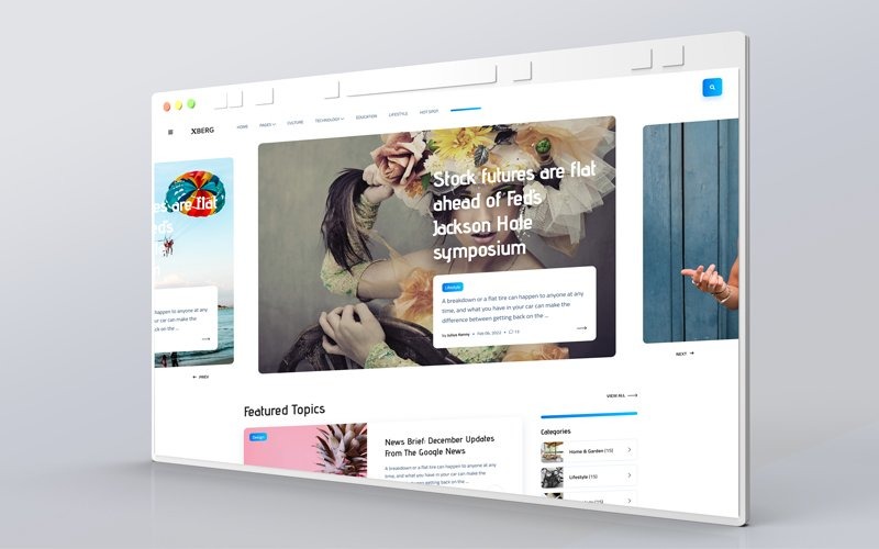 Modello HTML di Xberg Blog Magazine