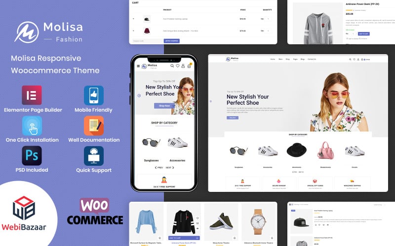 Molisa — многоцелевой шаблон WooCommerce для супермаркетов
