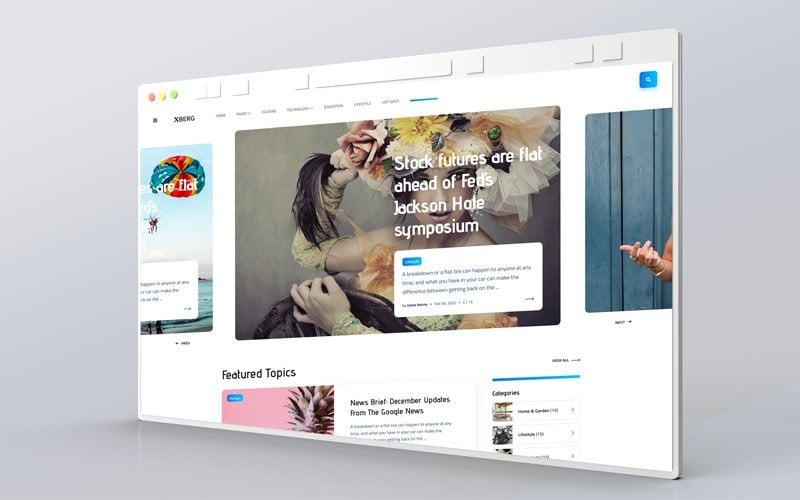 Xberg Blog Magazin HTML-Vorlage