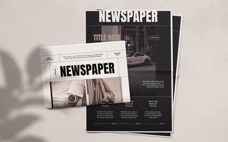 A Great Newspaper Indesign sablon