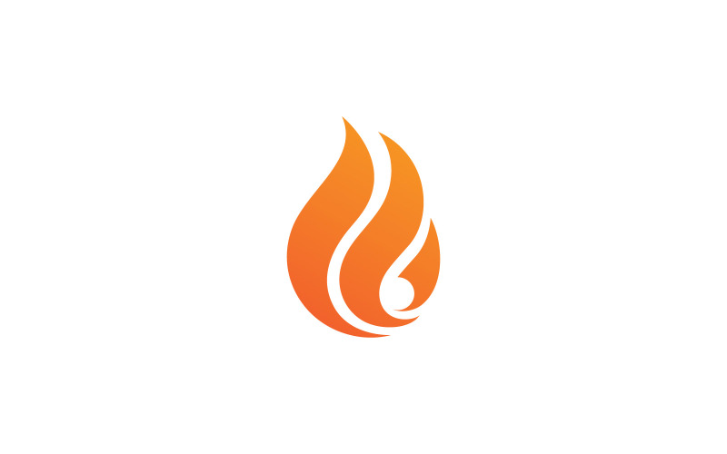 Design-Vorlage für Feuer-Flammen-Vektor-Logo V13