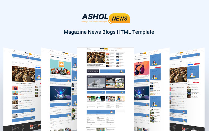 asolnews -杂志新闻博客HTML模板