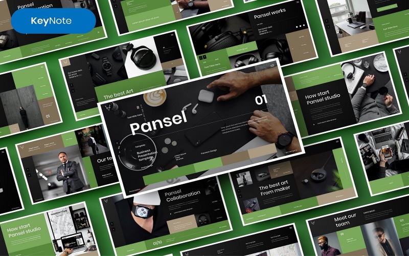 Pansel — шаблон бизнес-презентации